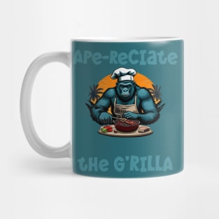 Appreciate The G'rilla Master BBQ Griller Fun Pun Mug